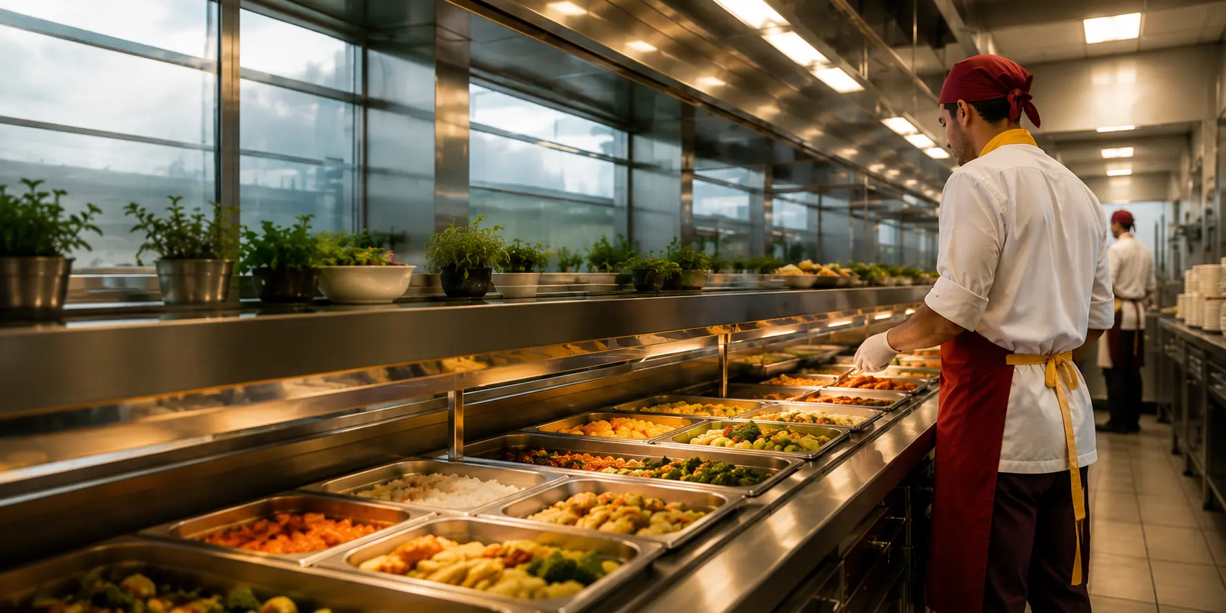 Restaurante corporativo de refeições coletivas gerido pela Food Leve em Minas Gerais